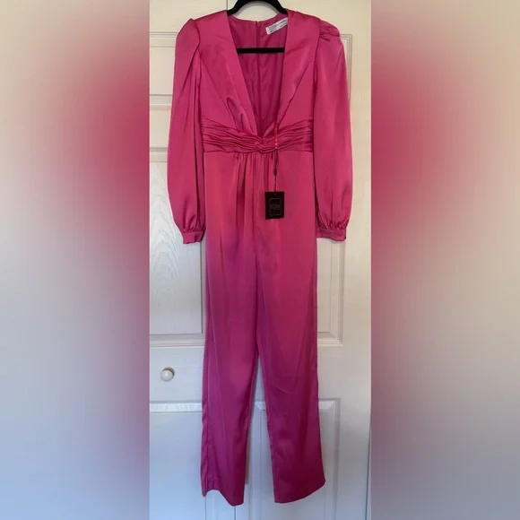 Mac Duggal Vibrant Fuchsia Jumpsuit Size 4 Style # A2647 - Picture 5 of 7